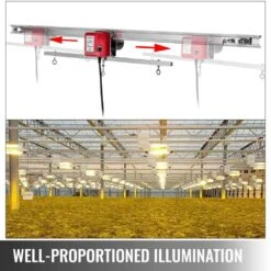 10 R/min Adjustable Indoor Grow Light Mover Track Rail Mover Kit 10.8 Ft. Hydroponic Lighting System For Greenhouse -Vevor vevor specialty garden tools ddzwdgjdg3 3m0001v1 fa 1000