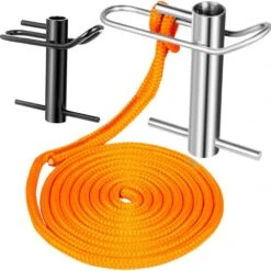 14 Ft. Port Wrap Eye Sling Port Wrap Sling With Stainless Steel 4409 LBS Weight Capacity Friction Device, Sliver