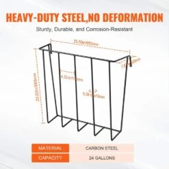 Livestock Hay Feeder, 24 Gal. Large Capacity, Heavy-Duty Steel Goat Hay Rack, 27 In. Long Wall Mounted Horse Hay Holder -Vevor vevor specialty garden tools scwsqbgssxwsvqem3v0 4f 1000