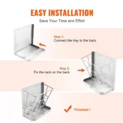Goat Hay Feeder, 39.5 Gal. Large Capacity, 2 In 1 Hay And Grain Feeder, Wall Mounted Livestock Feeder With Feed Tray -Vevor vevor specialty garden tools scwsqehybgswcn87vv0 fa 1000
