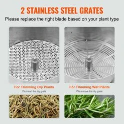 Bud Leaf Trimmer 16 In. Stainless Steel Manual Bud Trimmer Machine With Clear PET Cover For Cutting Leaves Buds Flowers -Vevor vevor specialty garden tools sdscj16inchp8j4djv0 1f 1000