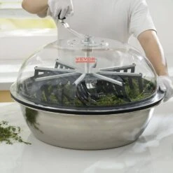 24 In. Leaf Bowl Trimmer, Manual Bud Trimmer With Steel Blades, Clear Dome, Hand Pruner Included 2025 Upgrade -Vevor vevor specialty garden tools sdscj24ycabsjoaofv0 250717 31 1000