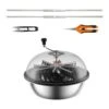 24 In. Leaf Bowl Trimmer, Manual Bud Trimmer With Steel Blades, Clear Dome, Hand Pruner Included 2025 Upgrade