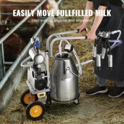 Electric Cow Milking Machine 6.6 Gal. Stainless Steel Bucket, Automatic Pulsation Vacuum Milker Portable Milker 15 Electric Cow Milking Machine 6.6 Gal. Stainless Steel Bucket, Automatic Pulsation Vacuum Milker Portable Milker -Vevor vevor specialty garden tools ydsjnjc25l3040bn2v1 fa 1000