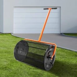 24 In. Compost Spreader Adjustable Heights Peat Moss Spreader Rust-Proof And Corrosion-Proof For Lawn Garden Care -Vevor vevor spreaders gtsbjh224inch29ukv0 31 1000