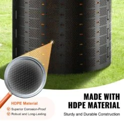 Compost Bin 220 Gal. Outdoor Expandable Composter And Large Capacity Composting Bin Creation Fertile Soil Blade Span -Vevor vevor stationary composters gdsdfxhspe24xfbxxv0 1f 1000