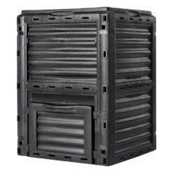 Garden Compost Bin 80 Gal. BPA Free Composter Large Capacity Outdoor Composting Bin With Top Lid And Bottom Door