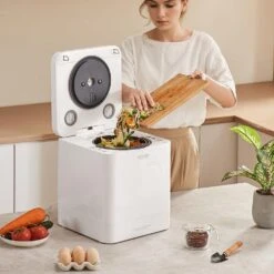 5L Electric Composter For Kitchen Large Smart Countertop Compost Bin Indoor Quiet Electric Kitchen Food Recycler -Vevor vevor stationary composters ydfswdftmdfjmkba3v1 31 1000