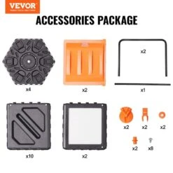 Compost Bin 37 Gal. Dual Chamber Composting Tumbler High Volume Two Rotating Chambers With 2 Sliding Door And Frame -Vevor vevor tumbler composters fgdfj37jl000eyx7cv0 76 1000