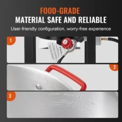 Turkey 30 Qt. Deep Fryer Turkey And 10 Qt. Fish Steamer Cooker Set 54,000 BTU Burner Propane Gas Boiler -Vevor vevor turkey fryers hjyzgtz30qt1068zrv0 1f 1000