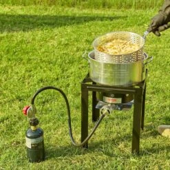 Turkey 30 Qt. Deep Fryer Turkey And 10 Qt. Fish Steamer Cooker Set 54,000 BTU Burner Propane Gas Boiler -Vevor vevor turkey fryers hjyzgtz30qt1068zrv0 31 1000