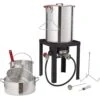 Turkey 30 Qt. Deep Fryer Turkey And 10 Qt. Fish Steamer Cooker Set 54,000 BTU Burner Propane Gas Boiler -Vevor vevor turkey fryers hjyzgtz30qt1068zrv0 64 1000