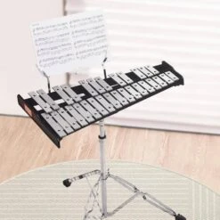 Adults 30 Note Professional Glockenspiel Xylophone Bell Kit With Stand Practice Pad Adjustable Stand & Carrying Bag -Vevor vevor wind chimes 30yfzqwzj8lxx4bjcv0 31 1000