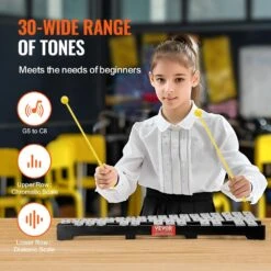 30 Note Percussion Glockenspiel Xylophone Bell Kit With Mallets Drum Sticks And Carrying Bag For Students & Adults -Vevor vevor wind chimes 30yfzqwzjwlxdyzrgv0 4f 1000
