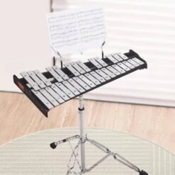 Adults 32 Note Professional Glockenspiel Xylophone Bell Kit With 8 In. Practice Pad Adjustable Stand And Carrying Bag -Vevor vevor wind chimes 32yfzqwzj8lxvktiav0 31 1000