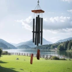 Wind Chimes For Outside, 48 In. Deep Tone Wind Chimes With 5-Tubes, Unique Large Memorial Wind Chimes For Anniversary -Vevor vevor wind chimes jsflhs48inchzepnav0 31 1000
