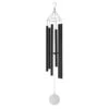 Black Wind Chimes For Outside, 66 In. Deep Tone Wind Chimes With 6 Tubes, Unique Large Memorial Wind Chimes, No Cabinet