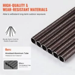 Wind Chimes For Outside, 45 In. Deep Tone Wind Chimes With 6 Tubes, Unique Large Memorial Wind Chimes, No Cabinet -Vevor vevor wind chimes jsflqts45incmp911v0 44 1000