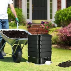 5-Tray Worm Composter 50 L Worm Compost Bin Outdoor And Indoor, Sustainable Design Worm Farm Kit Recycling Food Waste -Vevor vevor worm composters rcsdfx540sppp2dpav0 31 1000