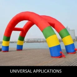 Twin Arches 26.2 X 10.4 Ft. Inflatable Rainbow Arch With Blower Inflatable Archway For Party 17 Twin Arches 26.2 X 10.4 Ft. Inflatable Rainbow Arch With Blower Inflatable Archway For Party -Vevor vevor yard inflatables cqgm8mx4msgm00001v1 76 1000