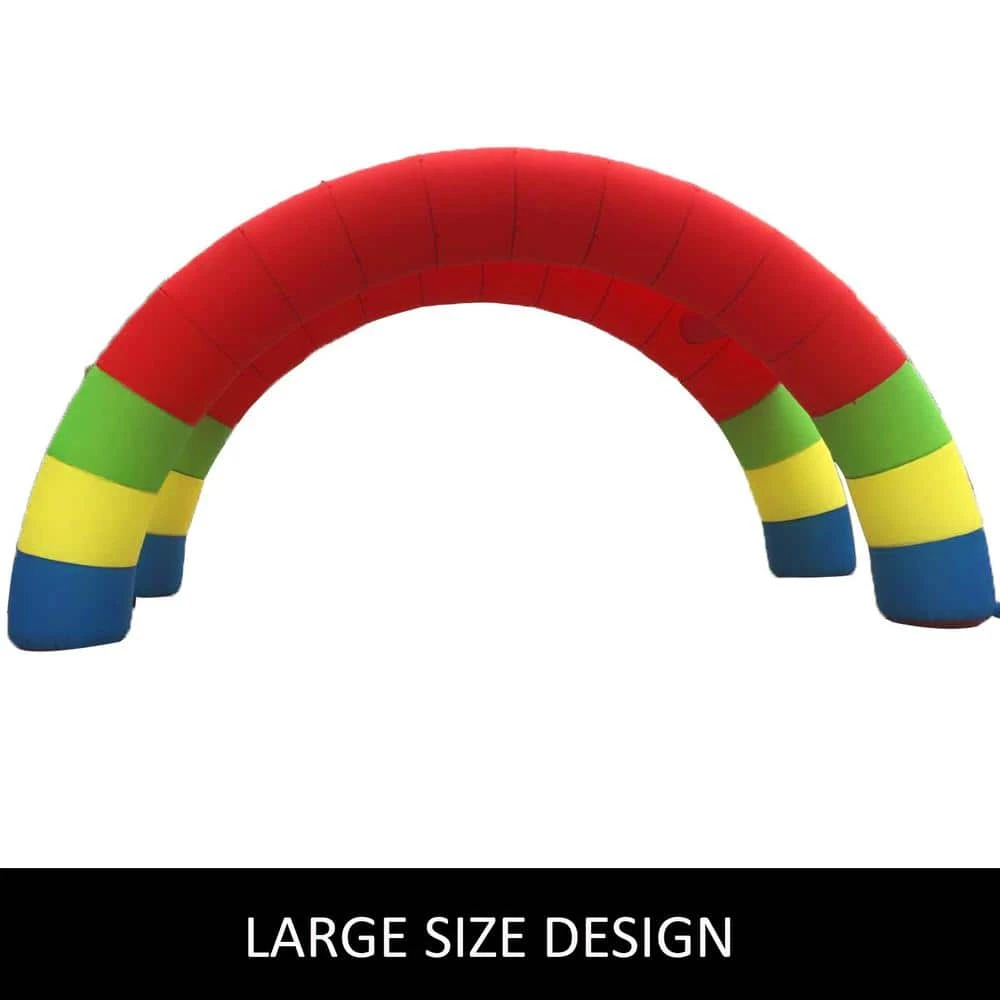 Twin Arches 26.2 X 10.4 Ft. Inflatable Rainbow Arch With Blower Inflatable Archway For Party 4 Twin Arches 26.2 X 10.4 Ft. Inflatable Rainbow Arch With Blower Inflatable Archway For Party - Image 2
