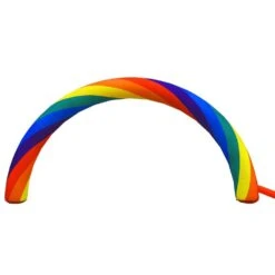 Inflatable Rainbow Arch 26.2 X 10.4 Ft. Inflatable Archway With Blower For Garden