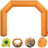 Inflatable Arch 19.5 Ft. W Hexagon Inflatable Arch With Blower Inflatable Archway For Race, Orange -Vevor vevor yard inflatables zpjhscqgm00000001v0 64 1000