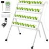 Hydroponics Growing System 36-Sites 4-Food-Grade PVC-U Pipes 4 Layers Indoor Planting Kit With Water Pump, Timer -Vevor white vevor hydroponic systems spzwsz436110vtzdlv1 64 1000