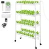 Hydroponics Growing System 72-Sites 8-Food-Grade PVC-U Pipes 4 Layers Indoor Planting Kit With Water Pump, Timer -Vevor white vevor hydroponic systems spzwsz472110v3d0gv1 64 1000