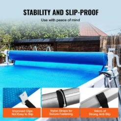 Pool Cover Reel Aluminum Cover Reel 20 Ft. Above Rectangular Swimming Pool Safety Solar Cover Reel Set Fits For 3-20 Ft. -Vevor whites solar pool covers ycgjpdsyc20fr4aqzv0 4f 1000