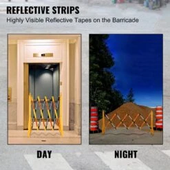 Expandable Mobile Barricade 8.3 Ft. Width Plastic Barricade 38 In. Height Water Filled Yellow Expandable Barricade Fence -Vevor yellow vevor garden fencing sswl8ychswl1p0001v0 1f 1000