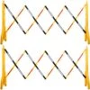 Expandable Mobile Barricade 8.3 Ft. W Plastic Barricade Water Filled Yellow Expandable Safety Barricades, (2-Pieces) -Vevor yellow vevor garden fencing sswl8ychswl2p0001v0 64 1000