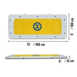 Inflatable Dock Platform 15 X 6 Ft. Portable Floating Dock 10-12 People With Electric Air Pump And Hand Pump 16 Inflatable Dock Platform 15 X 6 Ft. Portable Floating Dock 10-12 People With Electric Air Pump And Hand Pump -Vevor yellows white vevor pool floats ftqbmc15x6 r67a60v1 76 1000